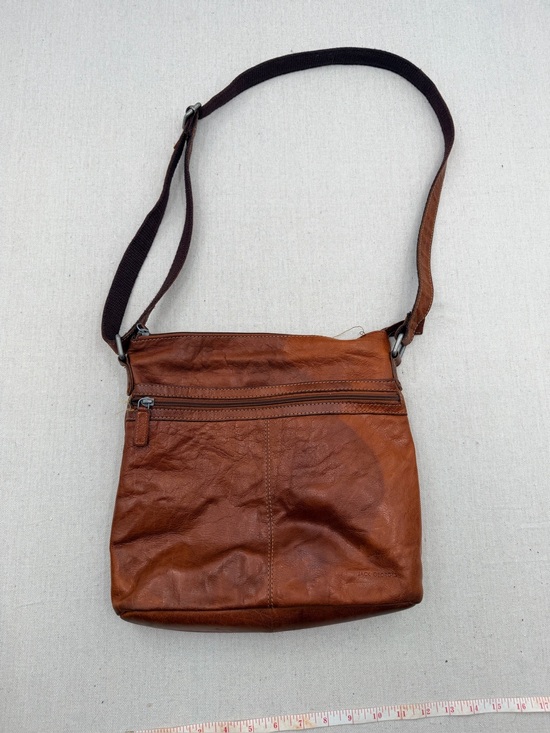 Jack Georges Other - Jack Georges Men's Brown Leather Crossbody Shoulder Bag